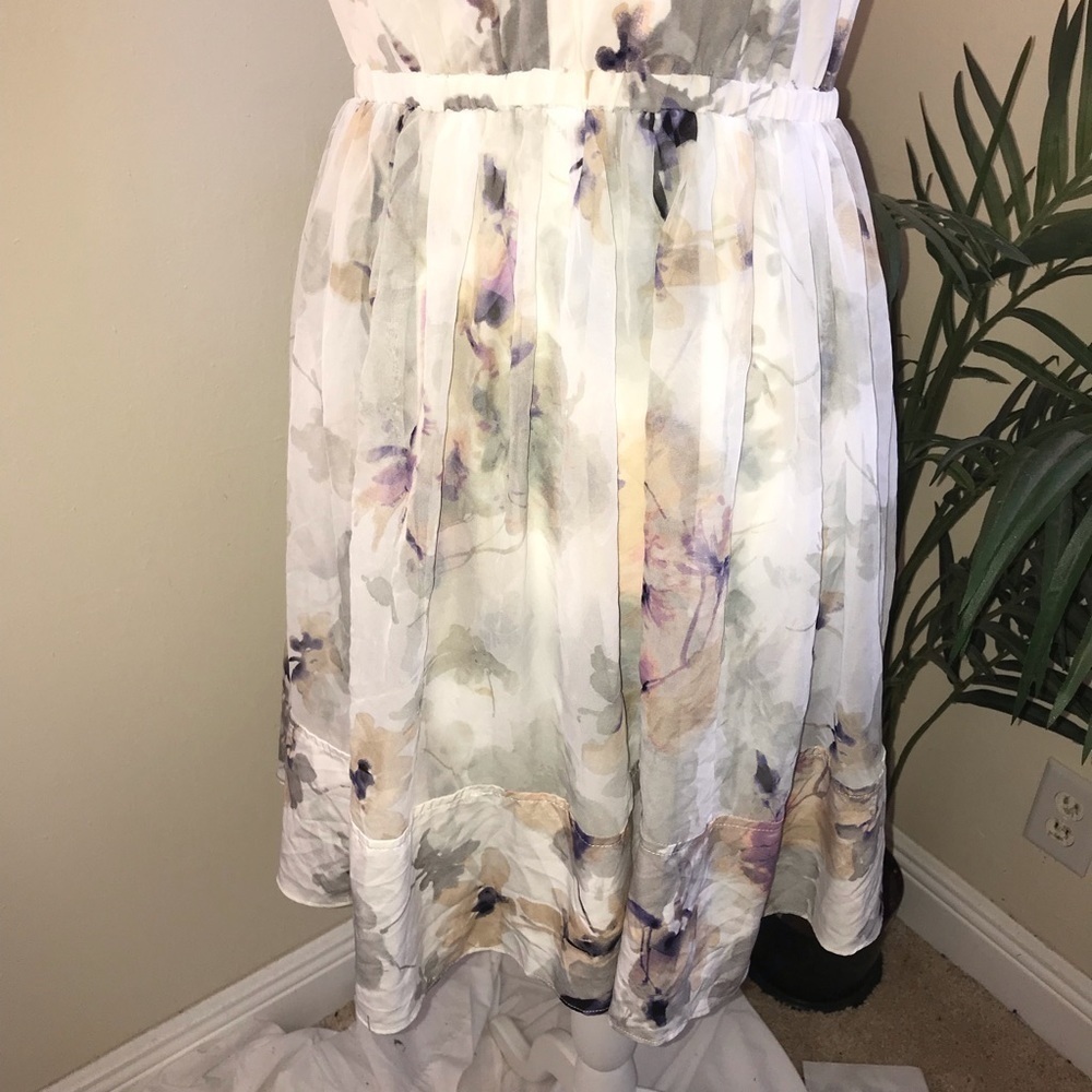 Simply Very Vera Wang Sleeveless Floral Dress S - Picture 6 of 7